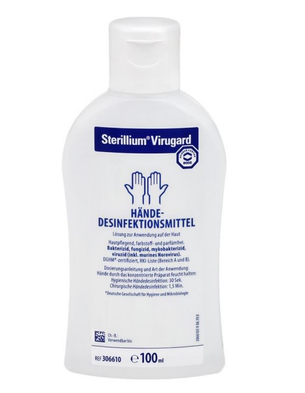 Sterillium Virugard 100ml, voll viruzid, Händedesinfektionsmittel für unterwegs, Handdesinfektion