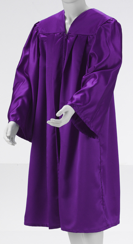 Kokott Robe Lila, glänzend, Graduation Gown, Chorrobe