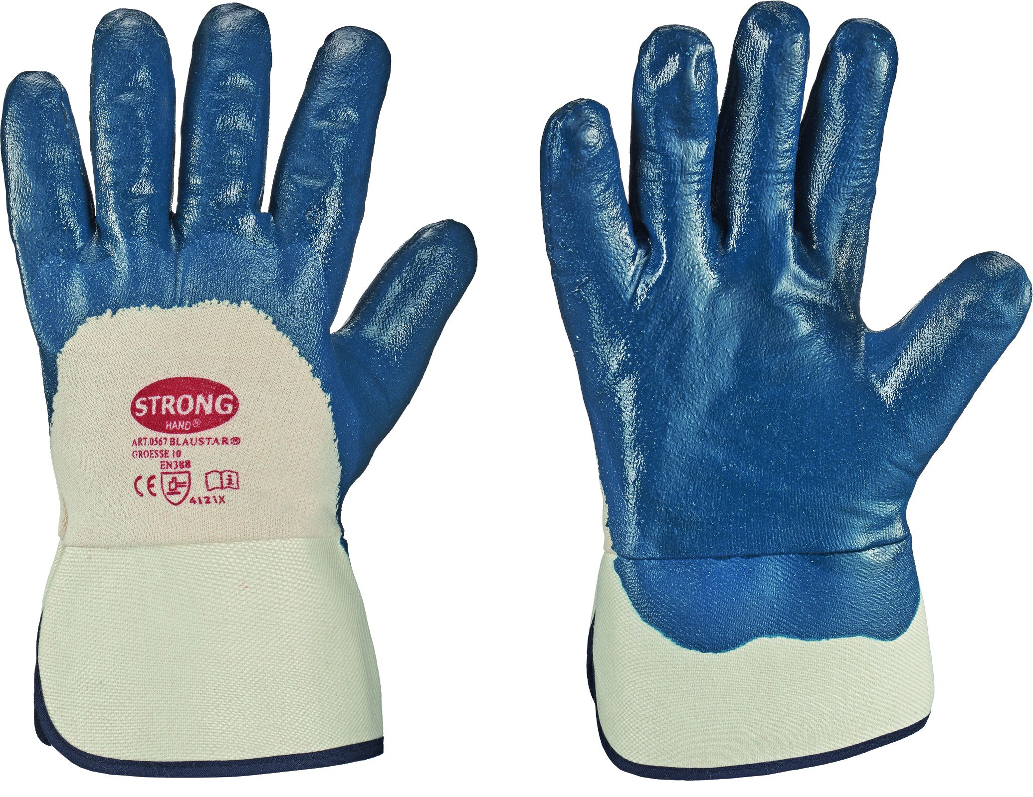 Feldtmann Handschuh Blaustar Nitril blau