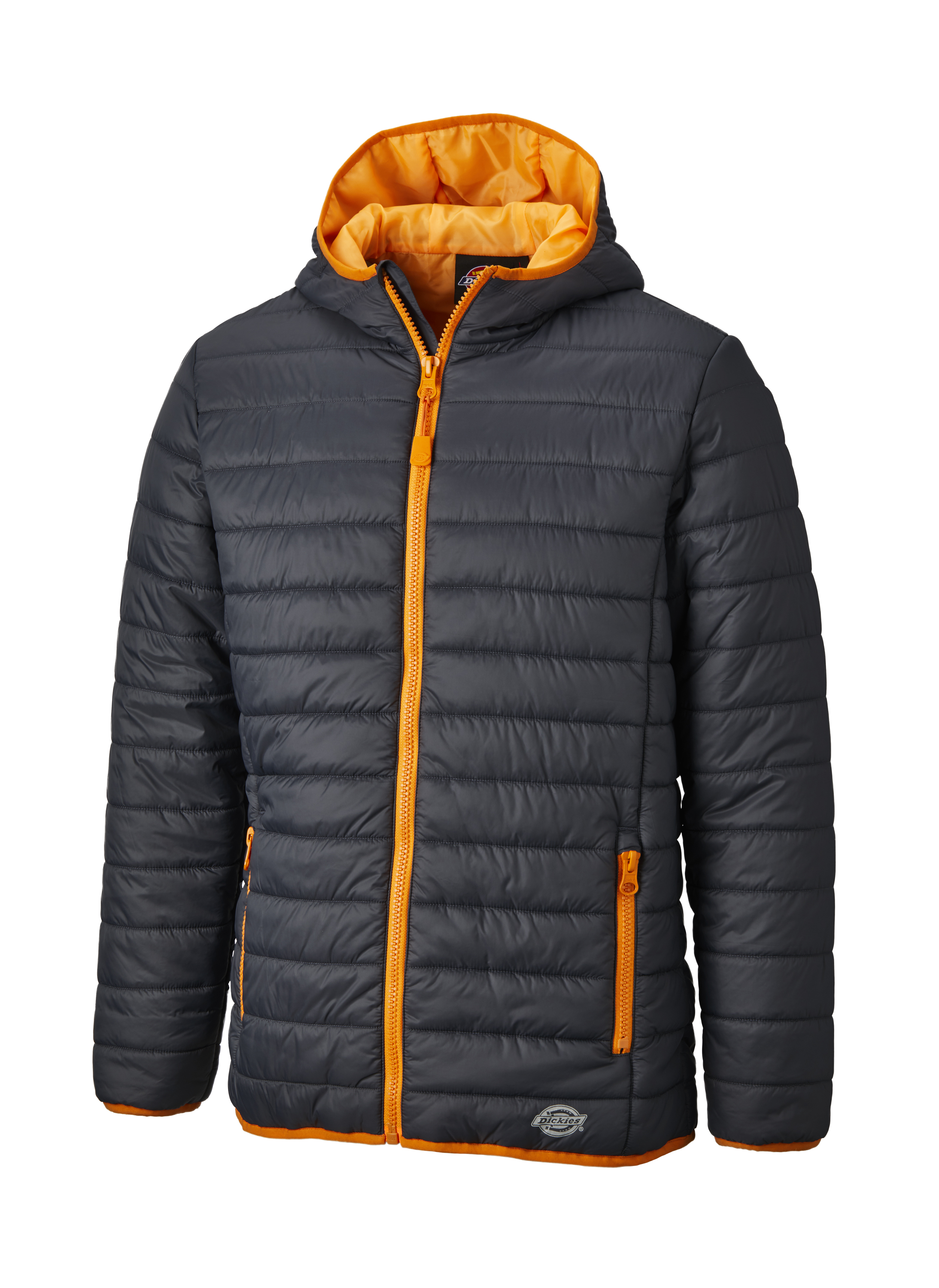 Dickies Stamford Puff Jacket, Grau/Orange